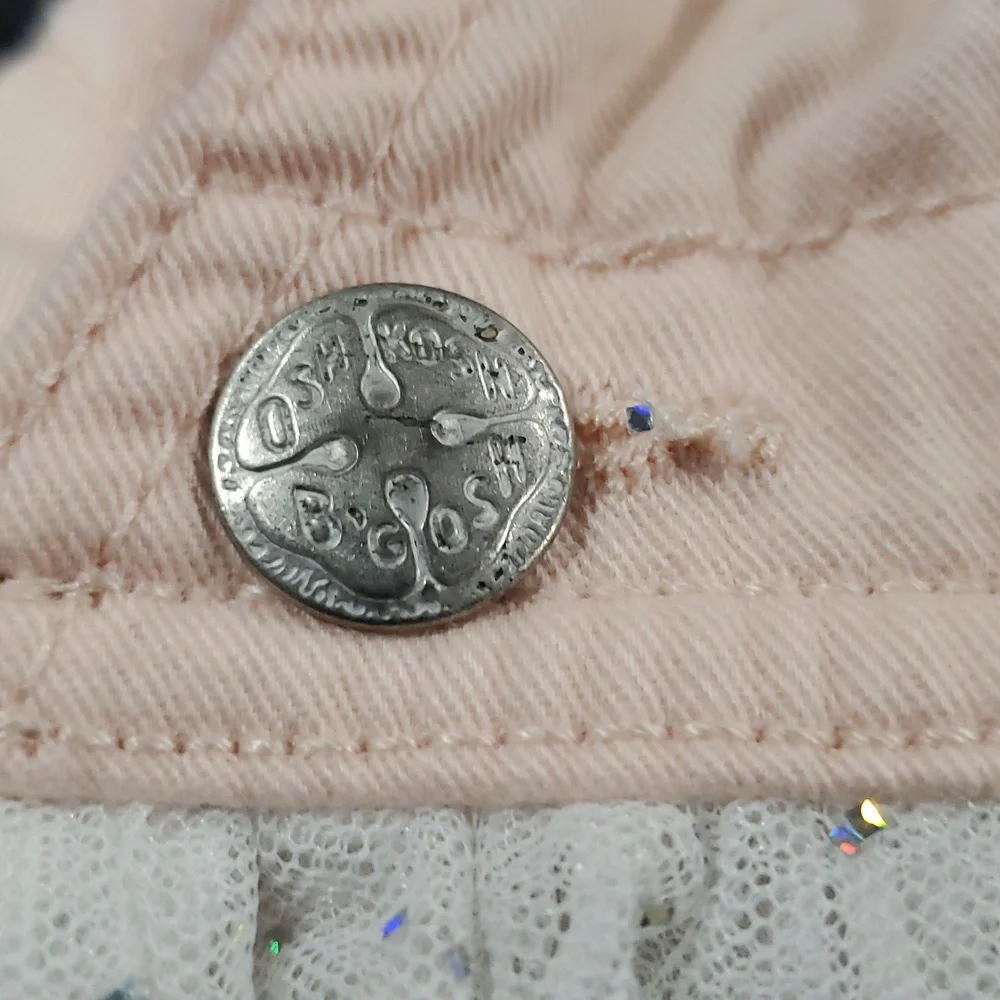 Vtg OshKosh B'gosh Peach pink white Vestbak Dress